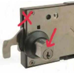 Replacement lock cylinder for L&F 2764 Coin Locker Lock